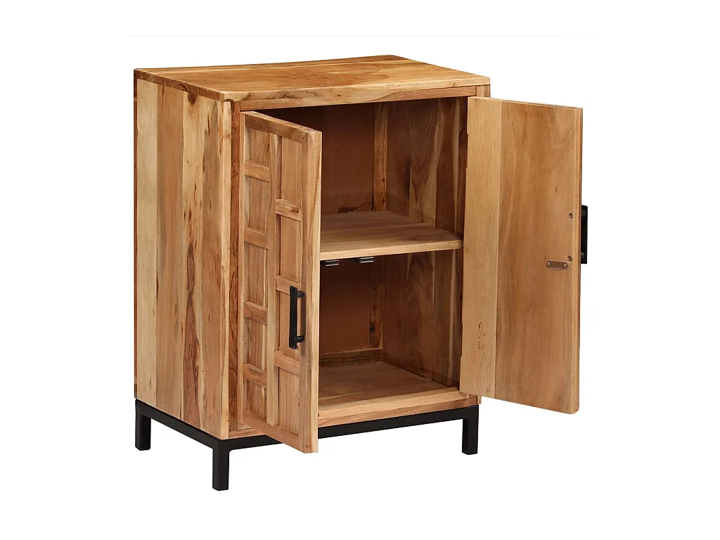 Buffet Bois d'acacia solide 60x35x76 cm Marron