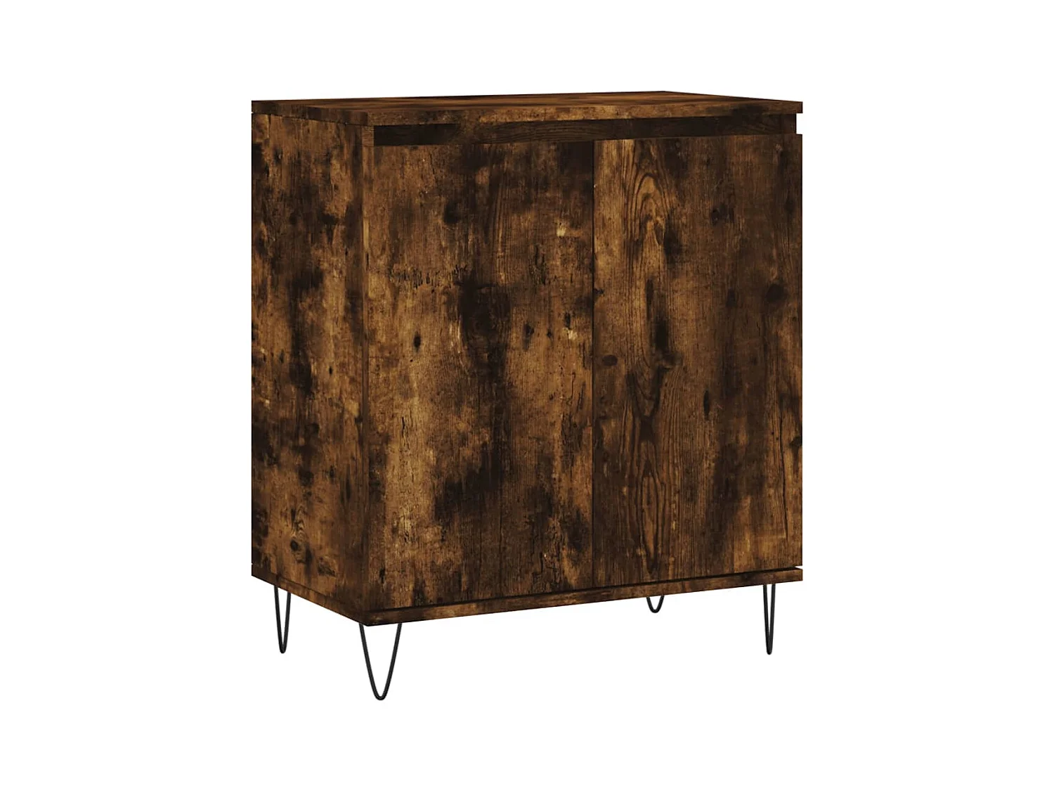 Credenza in rovere affumicato 60x35x70 cm in legno ingegnerizzato