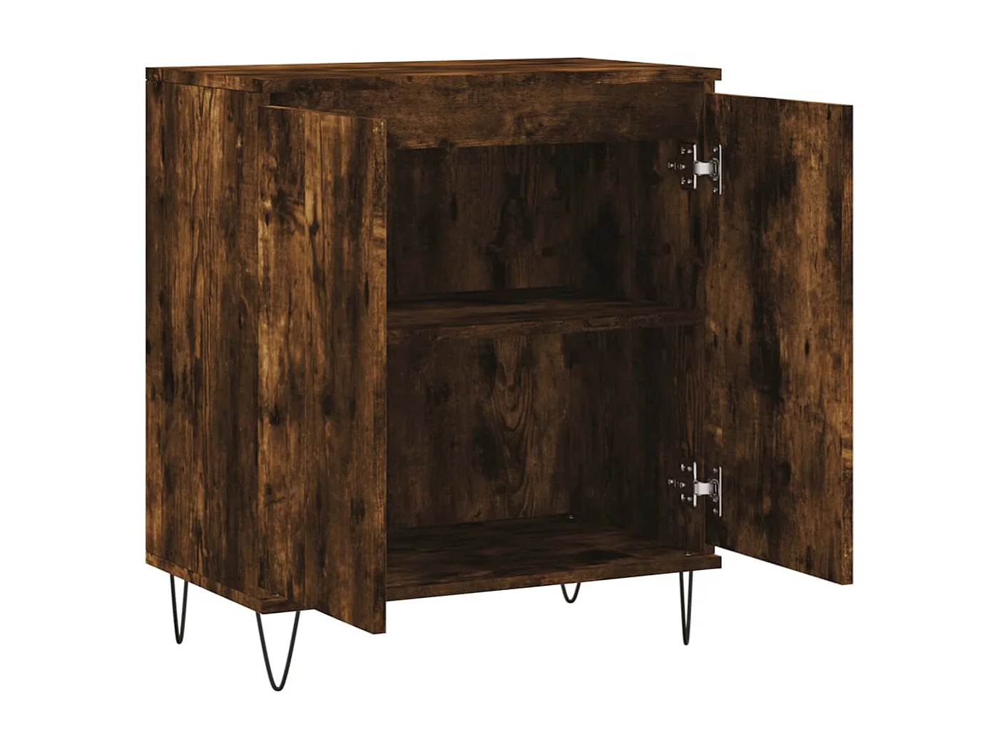 Credenza in rovere affumicato 60x35x70 cm in legno ingegnerizzato