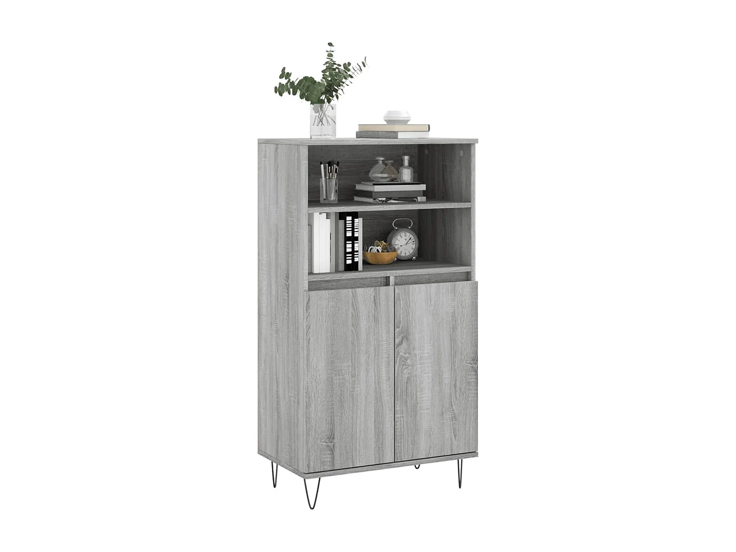 Buffet haut Sonoma gris 60x36x110 cm Bois d'ingénierie