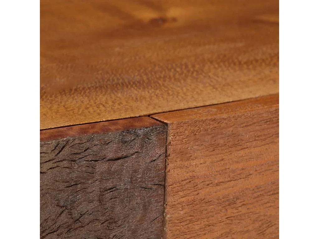 Sideboard aus massivem Recyclingholz, 110 x 30 x 75 cm, Braun