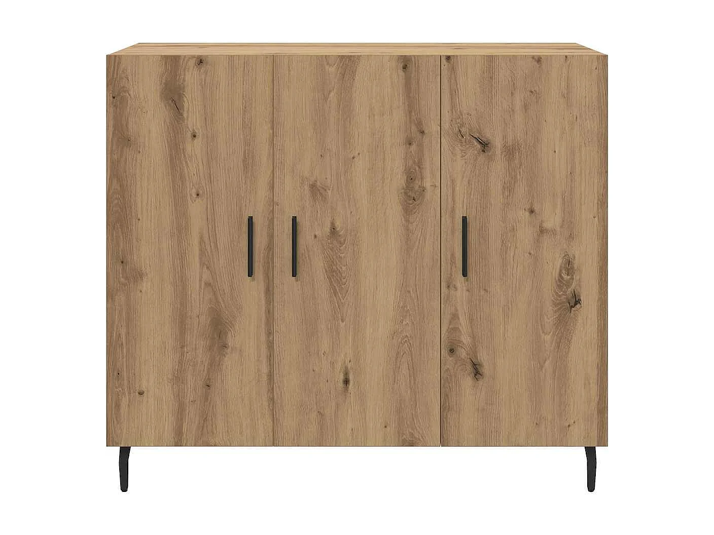 Bruin dressoir 90 x 34 x 80 cm bewerkt hout