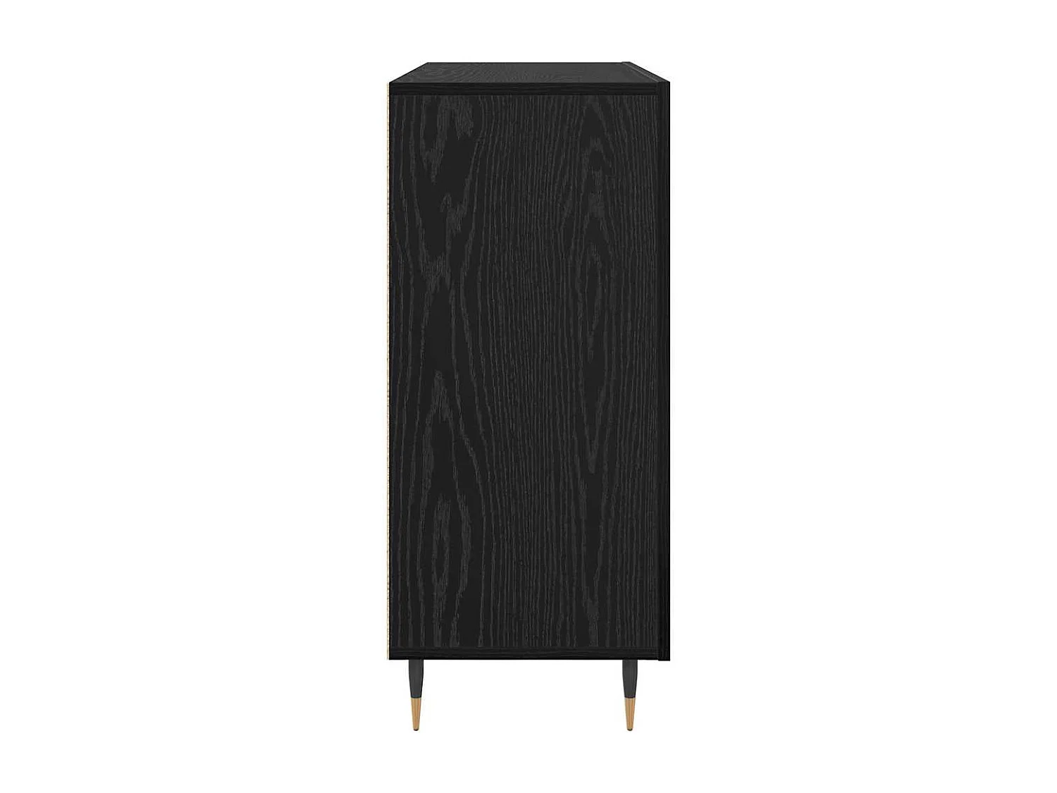 Buffet Noir 90 x 34 x 80 cm Bois d'ingénierie