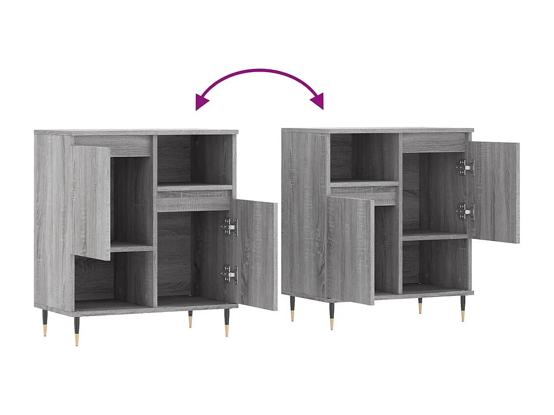 Buffet Sonoma gris 60x35x70 cm Bois d'ingénierie