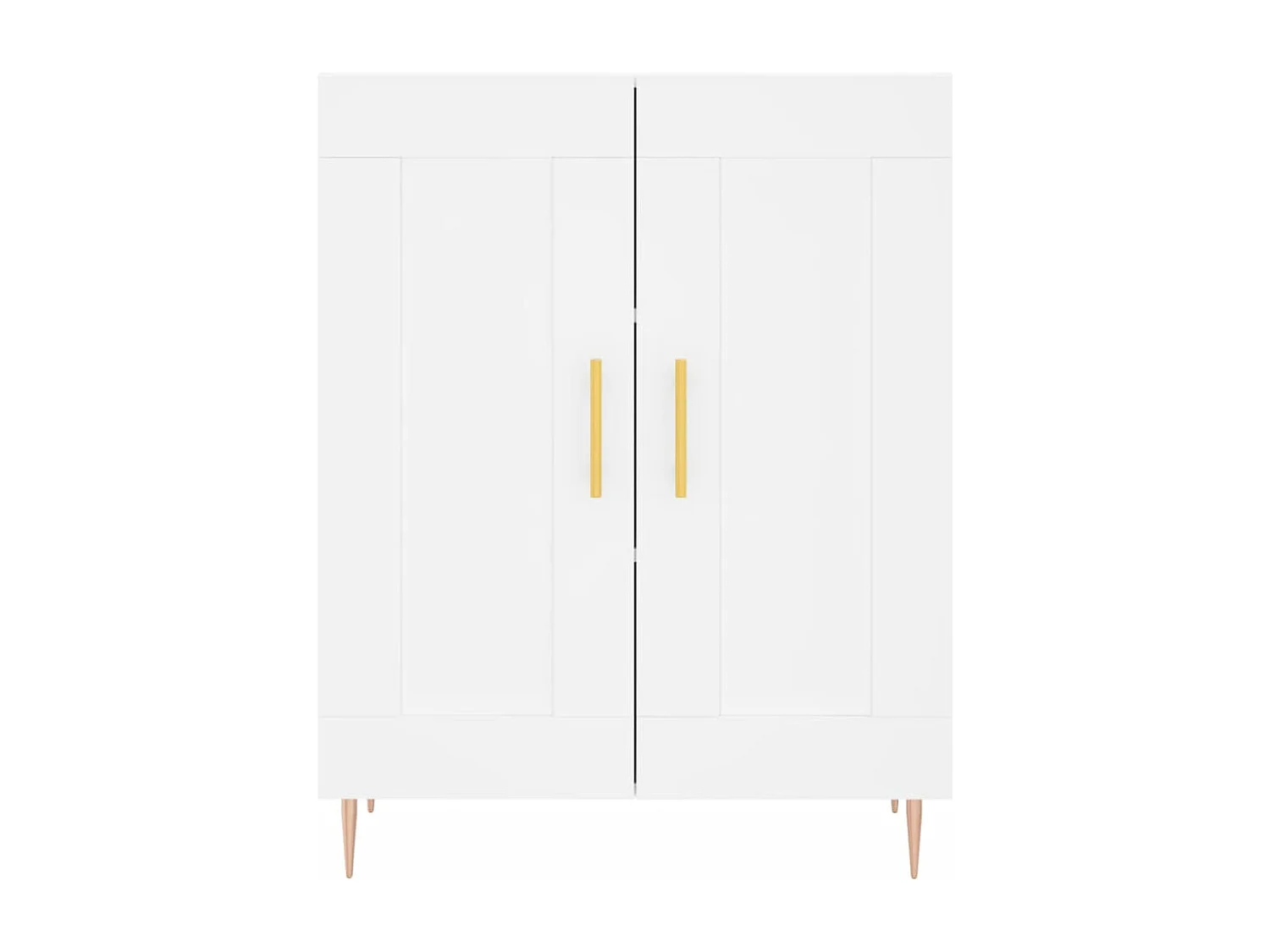 Buffet haut Blanc 69,5x34x180 cm Bois d'ingénierie