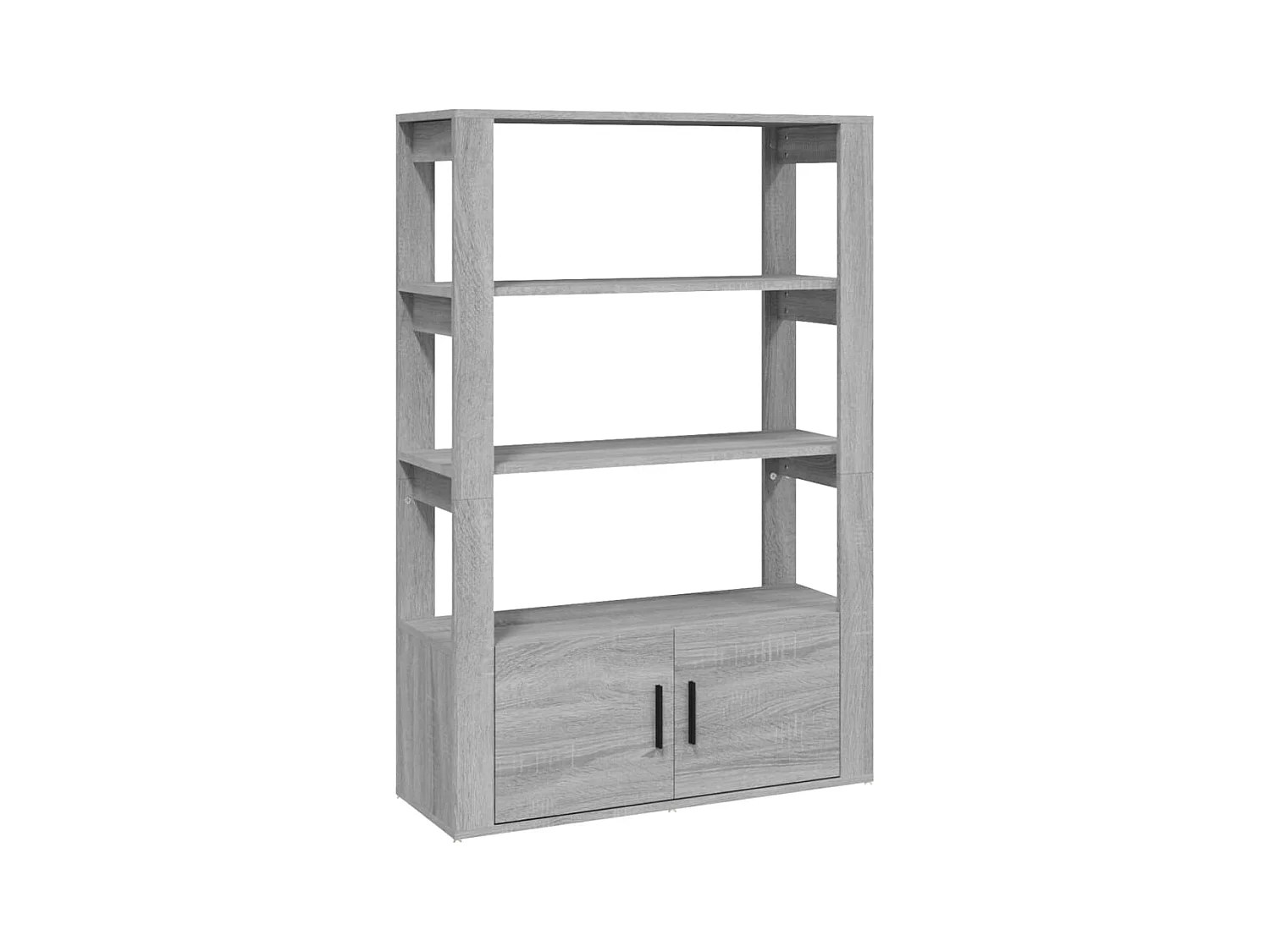 Sonoma dressoir grijs 80x30x119,5 cm Technisch hout