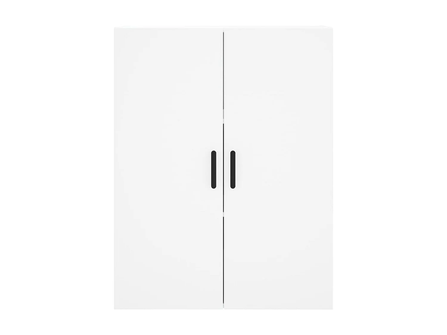 Credenza alta bianca 69,5x34x180 cm Legno ingegnerizzato