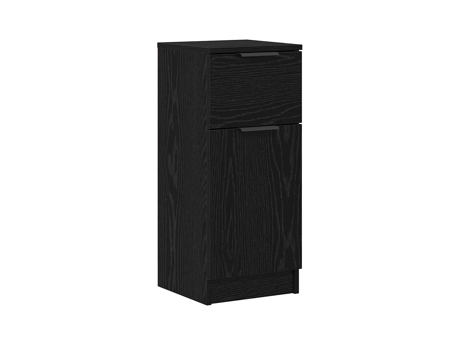 Buffet 3 pcs Chêne noir 121 x 30 x 70 cm Bois d'ingénierie