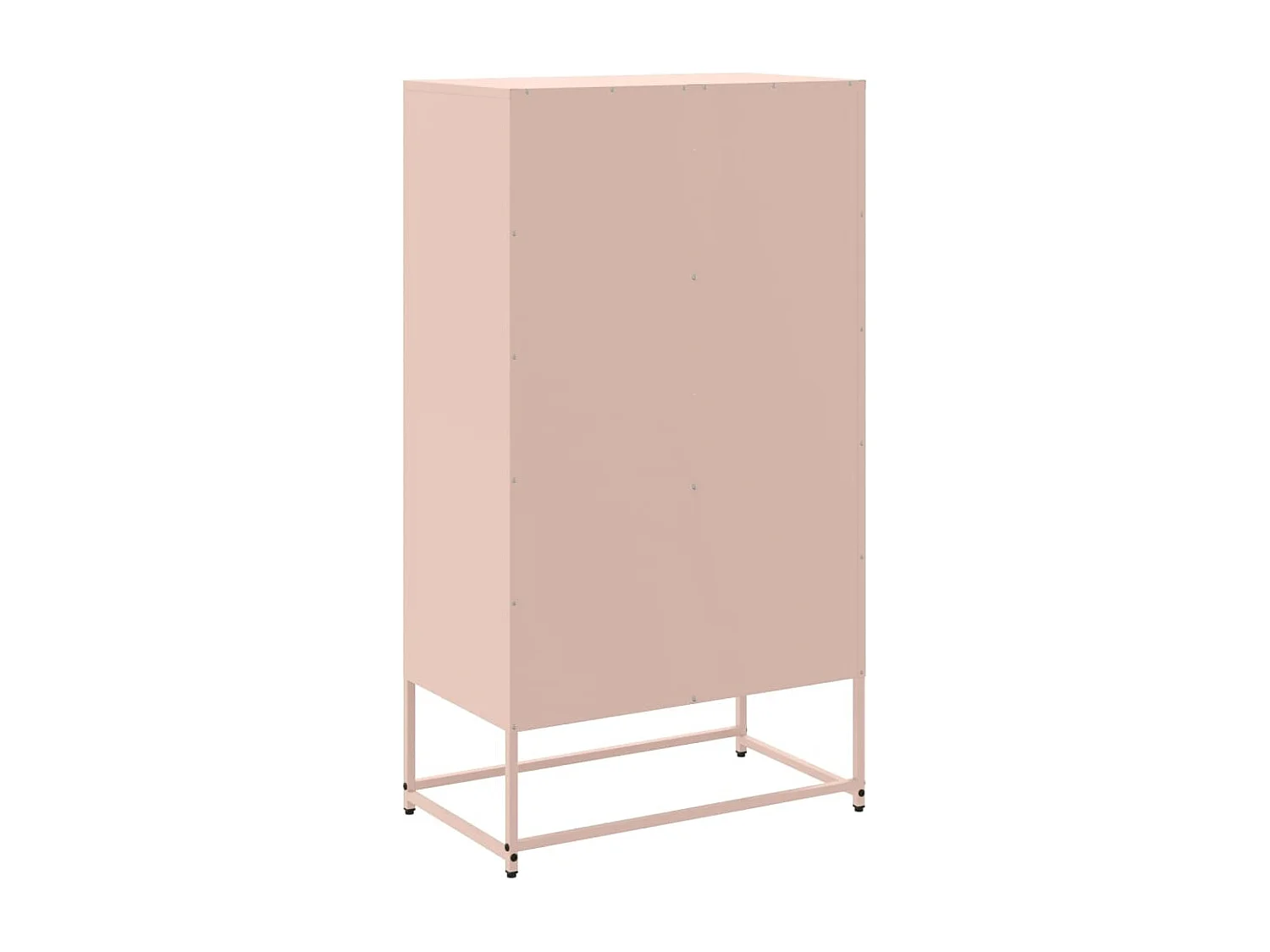 Buffet haut rose 68,5x38,5x123,5 cm acier