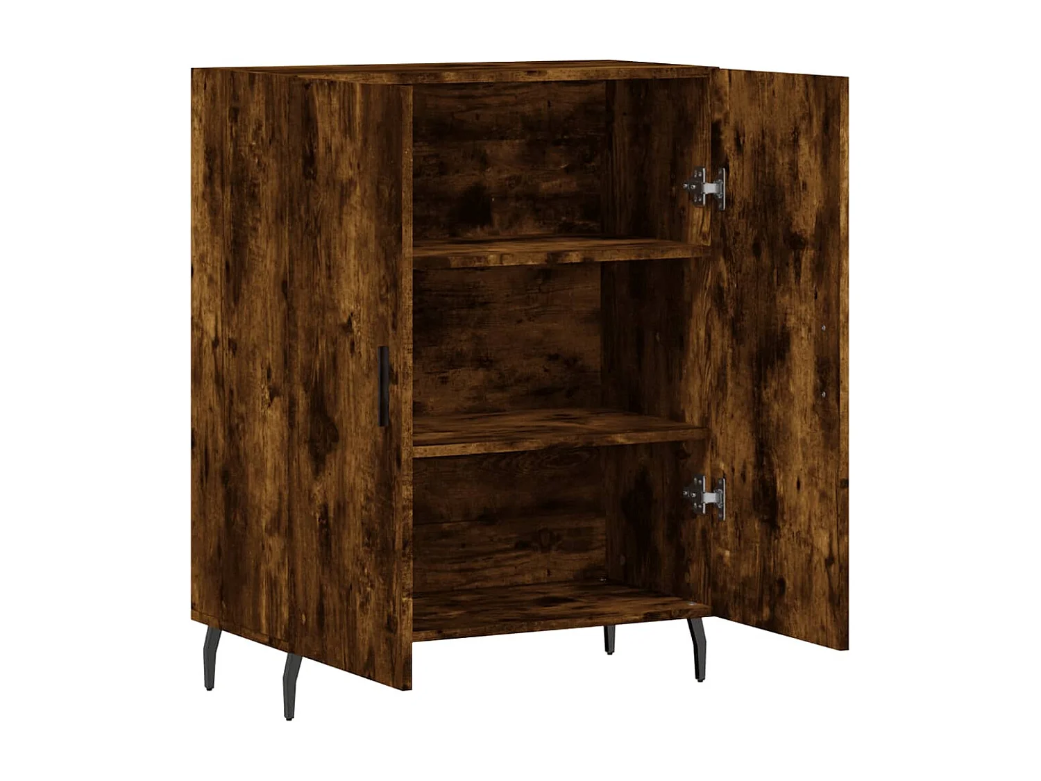 Dressoir van gerookt eikenhout 69,5x34x90 cm bewerkt hout