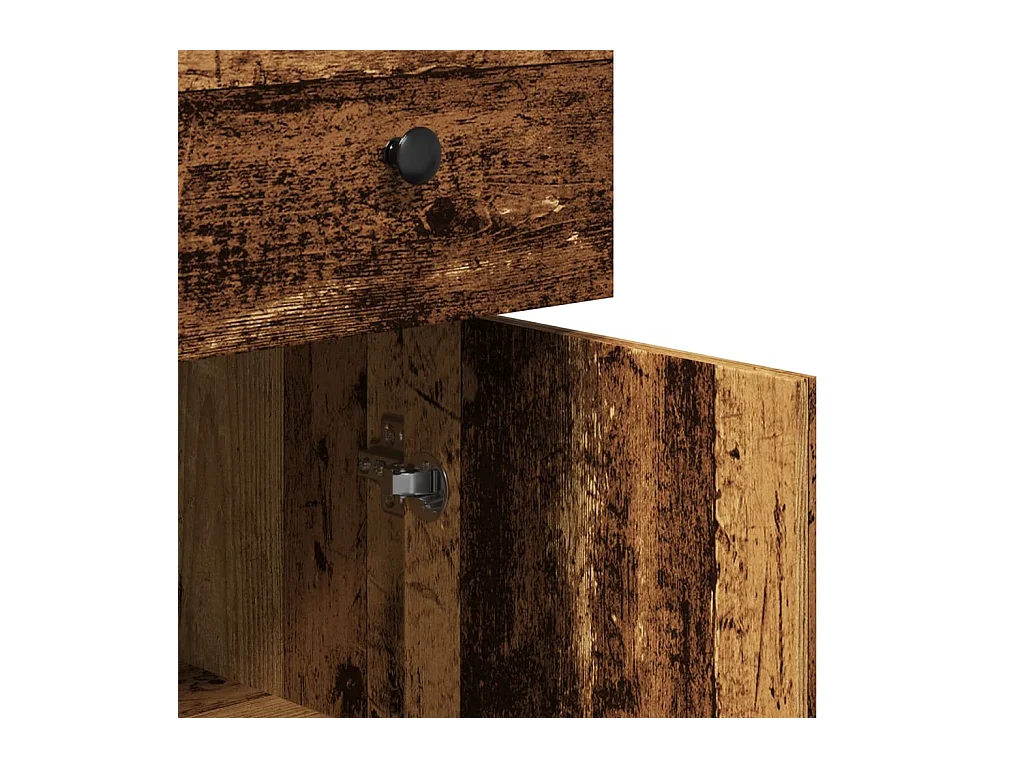 Buffet vieux bois 70x30x80 cm bois d'ingénierie