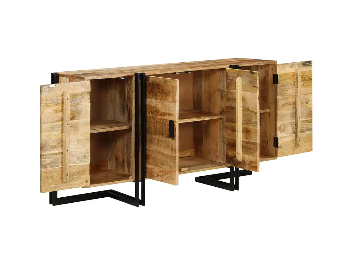 Buffet Bois de manguier massif 150x40x80 cm