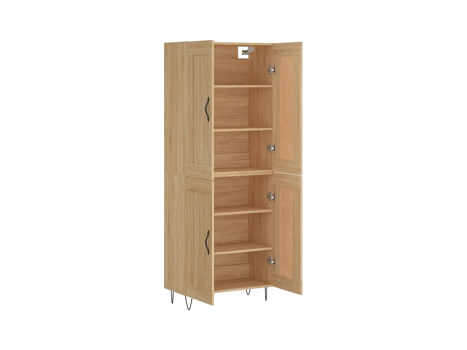 Buffet haut Chêne sonoma 69,5x34x180 cm Bois d'ingénierie
