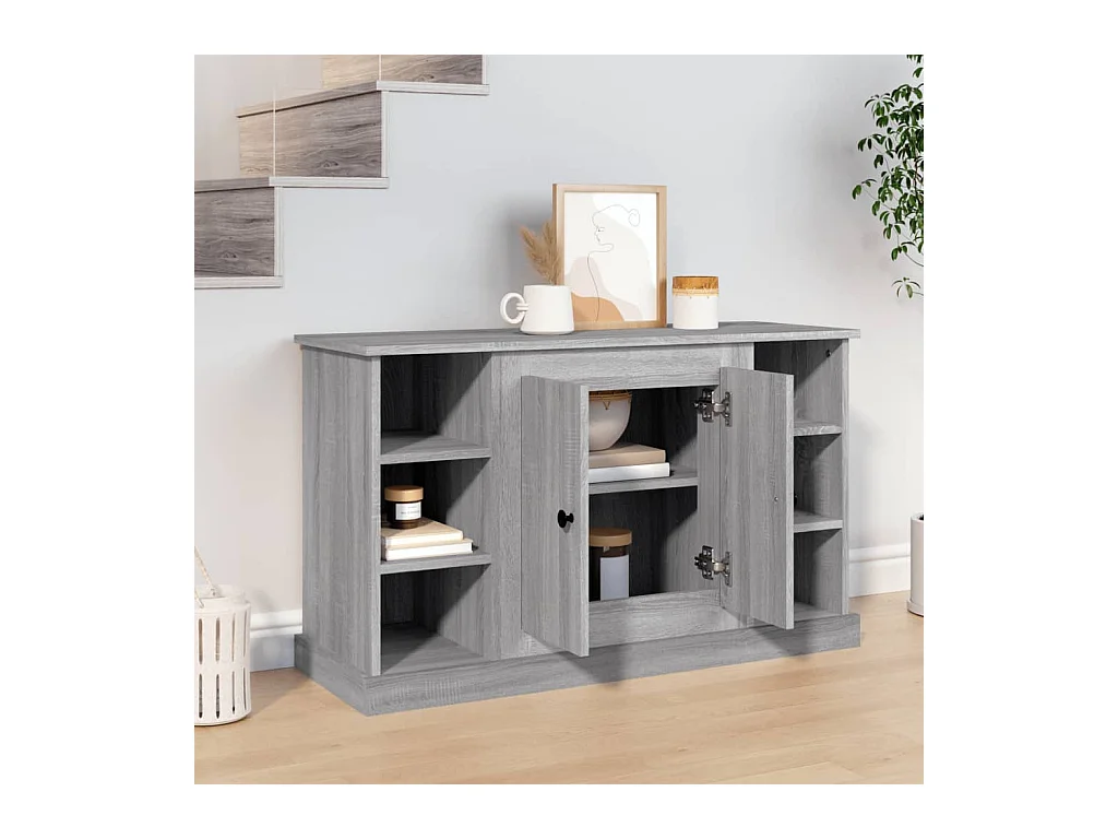 Sonoma dressoir grijs 100x35,5x60 cm Technisch hout