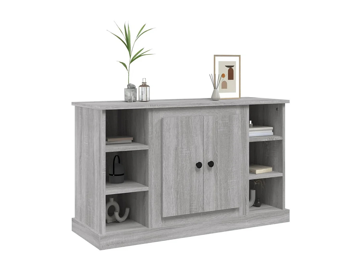 Credenza Sonoma grigia 100x35,5x60 cm Legno ingegnerizzato