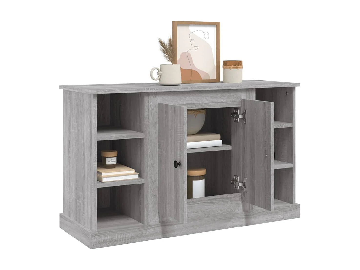 Credenza Sonoma grigia 100x35,5x60 cm Legno ingegnerizzato