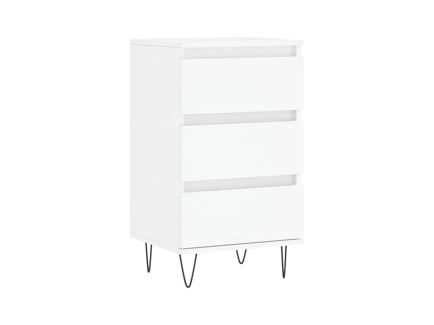 Credenza bianca 40x35x70 cm in legno ingegnerizzato