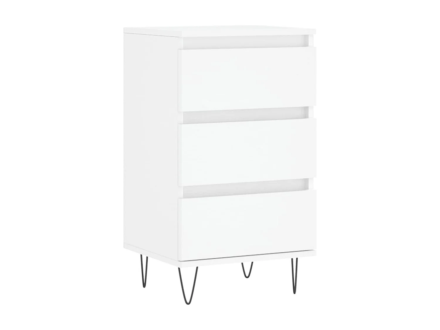 Buffet blanc 40x35x70 cm bois d’ingénierie