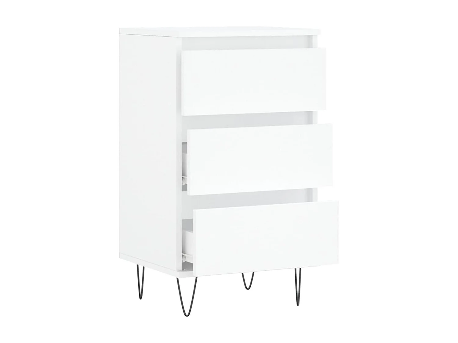 Buffet blanc 40x35x70 cm bois d’ingénierie