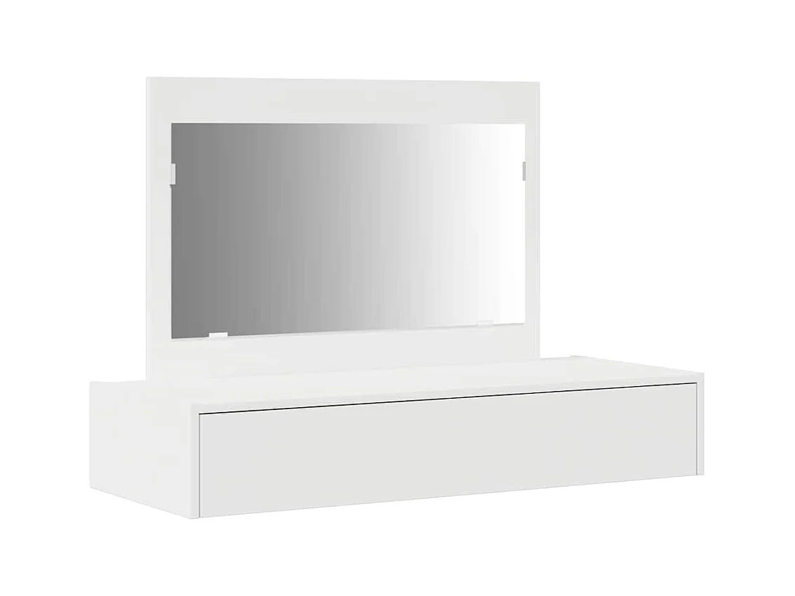 Table de Toilette Blanc 100 x 40 x 70 cm Bois d'ingénierie