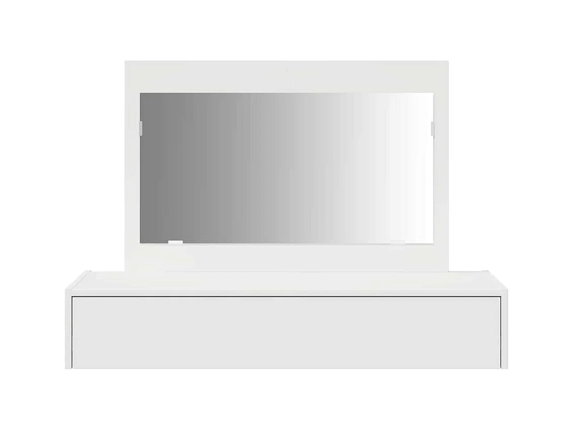 Table de Toilette Blanc 100 x 40 x 70 cm Bois d'ingénierie