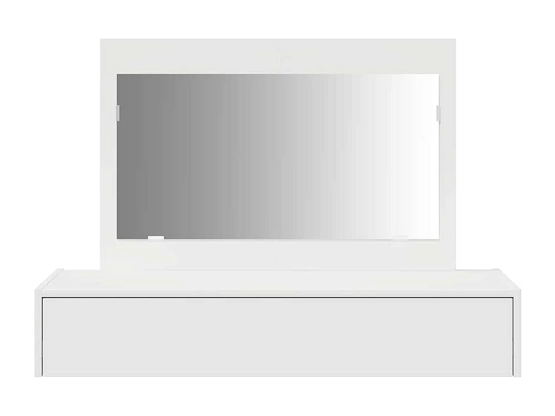 Table de Toilette Blanc 100 x 40 x 70 cm Bois d'ingénierie