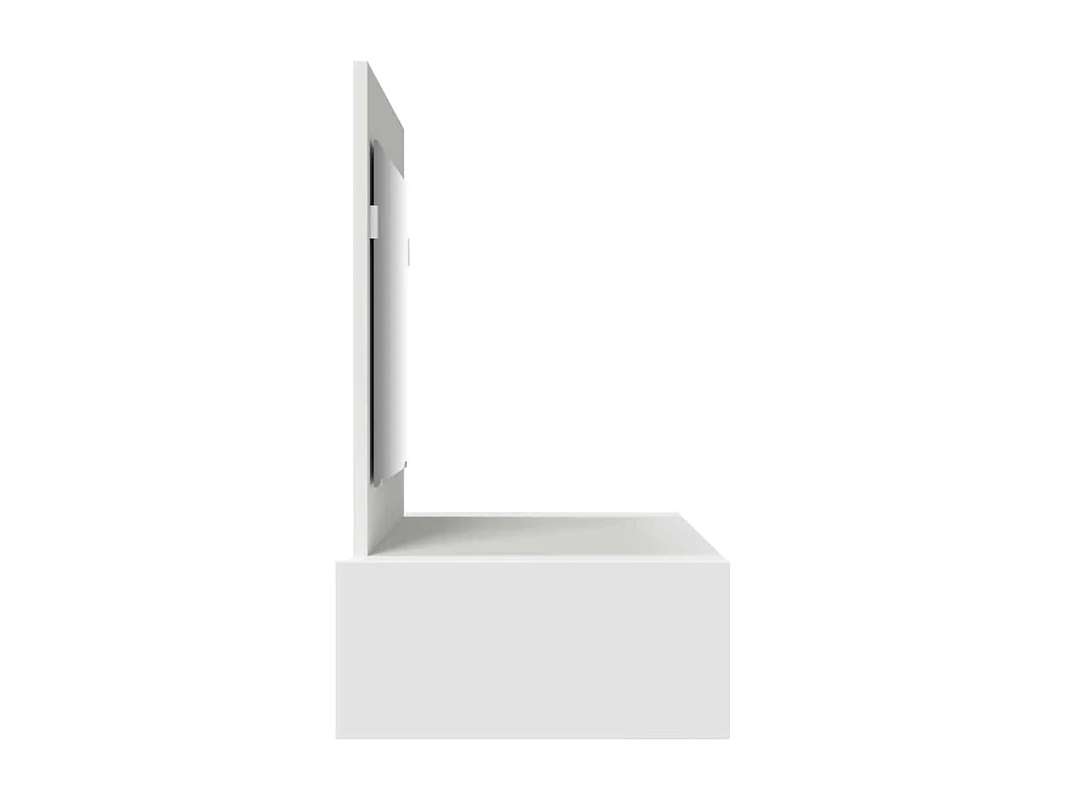 Table de Toilette Blanc 100 x 40 x 70 cm Bois d'ingénierie