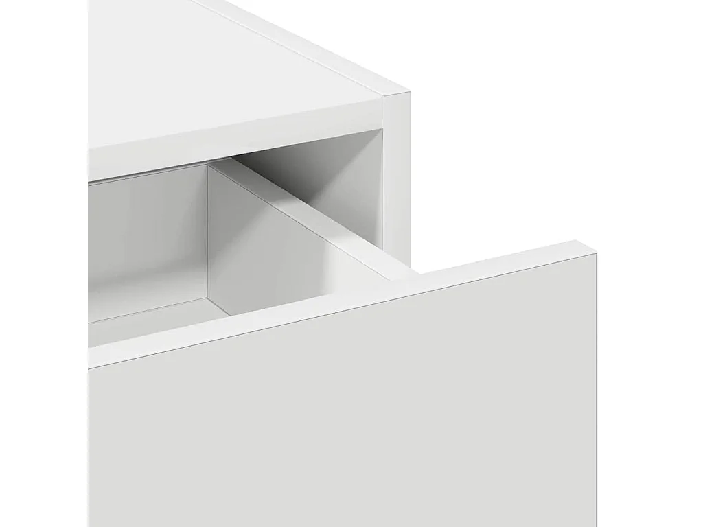 Table de Toilette Blanc 100 x 40 x 70 cm Bois d'ingénierie