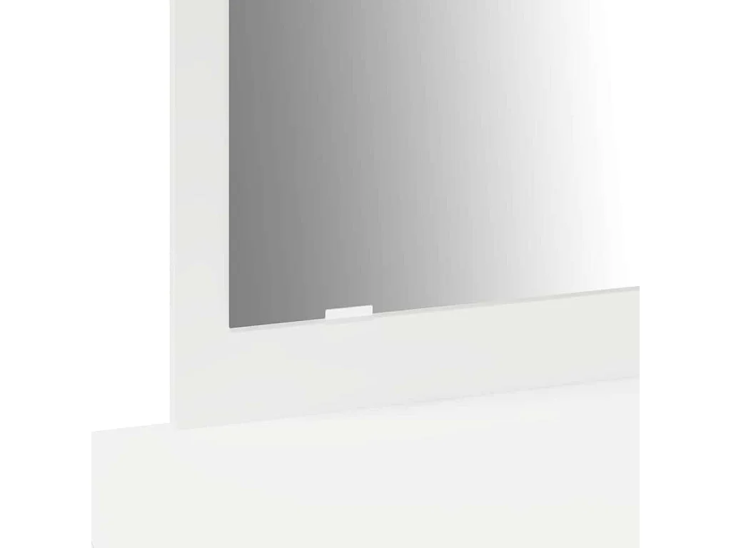 Table de Toilette Blanc 100 x 40 x 70 cm Bois d'ingénierie