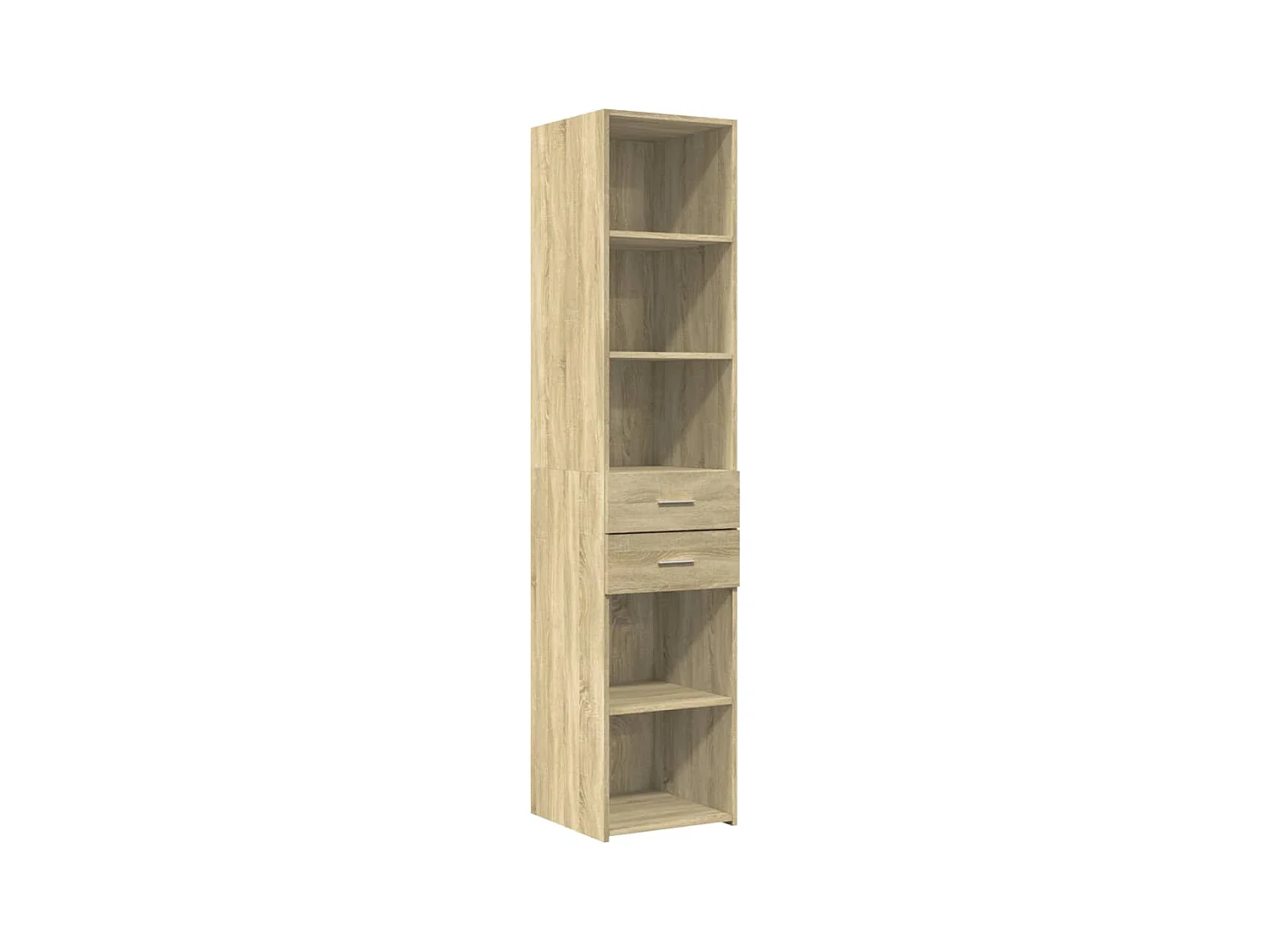 Buffet haut chêne sonoma 40x42,5x185 cm bois d'ingénierie