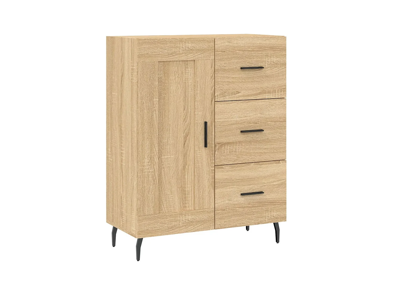 Buffet haut Chêne sonoma 69,5x34x180 cm Bois d'ingénierie