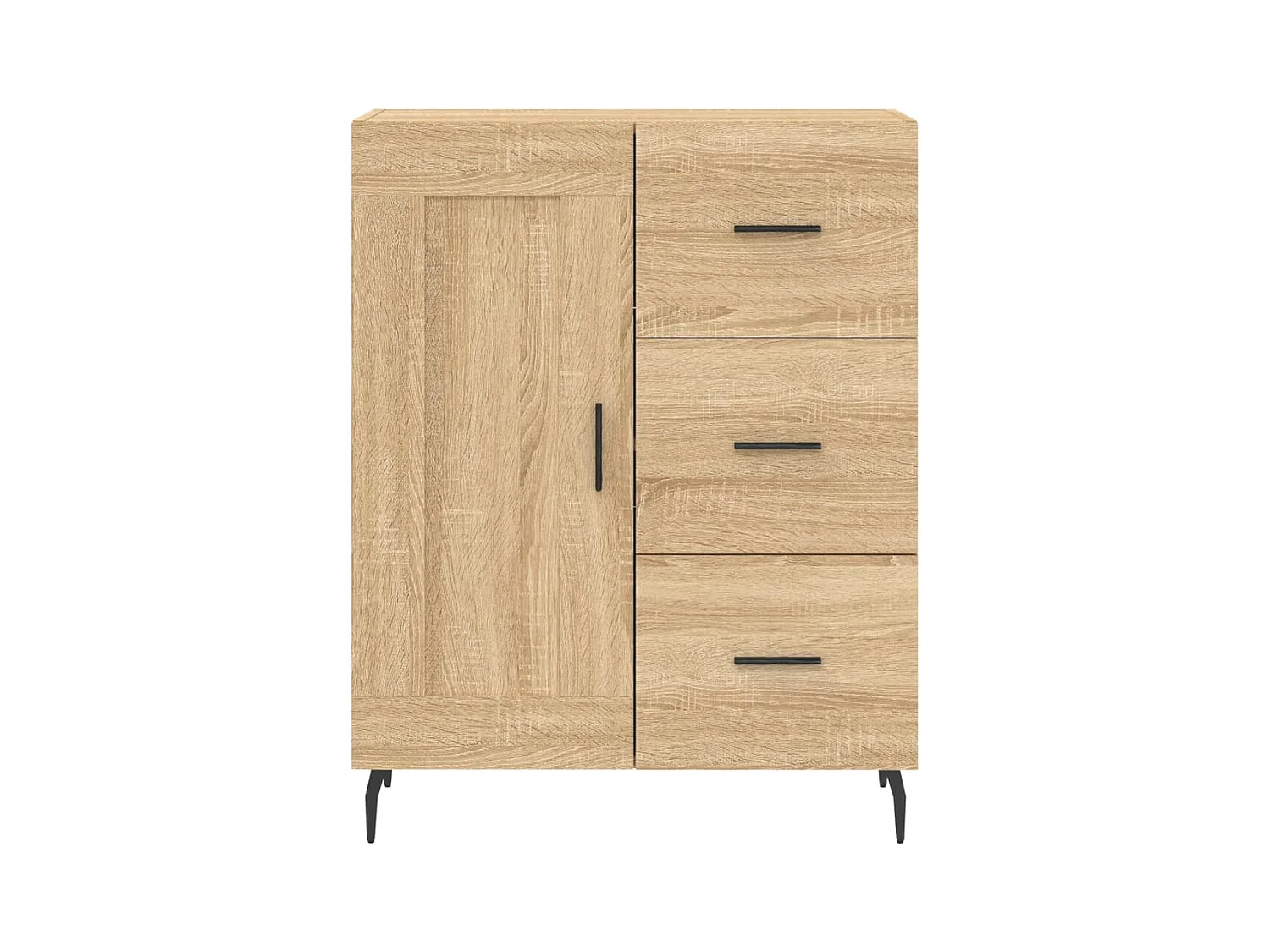 Buffet haut Chêne sonoma 69,5x34x180 cm Bois d'ingénierie