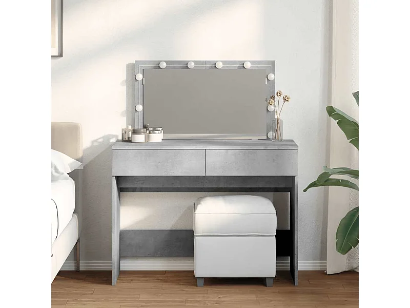 Toletta grigio cemento con LED 100x40x120 cm