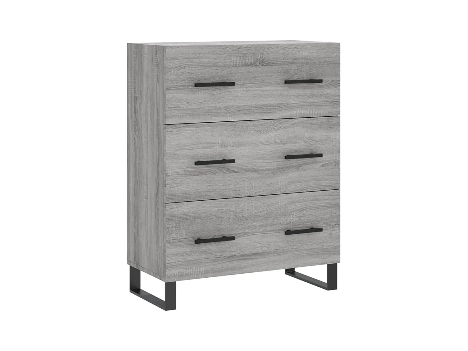 Sonoma hoog dressoir grijs 69,5x34x180 cm Technisch hout