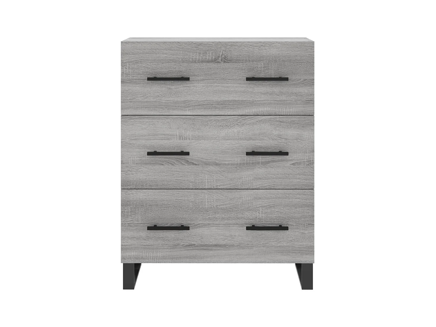 Sonoma hoog dressoir grijs 69,5x34x180 cm Technisch hout