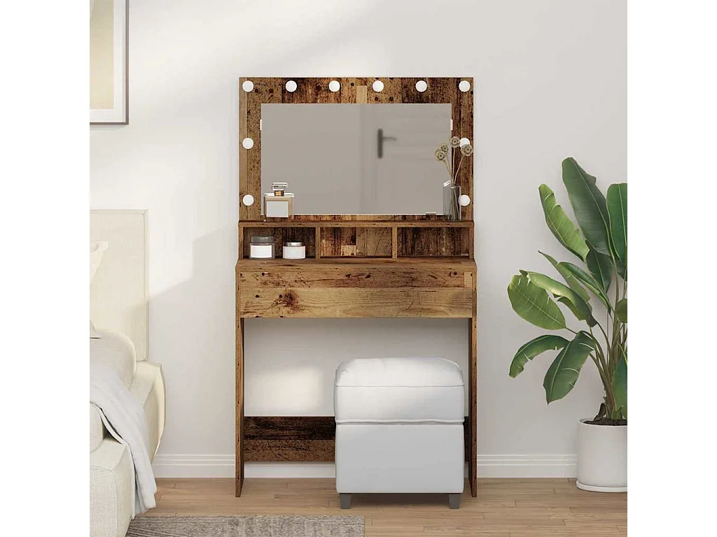 Coiffeuse Bois ancien 79 x 41 x 135 cm Bois d'ingénierie