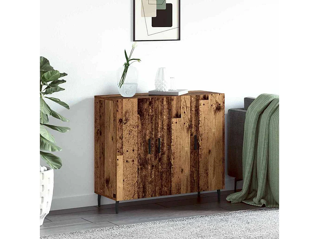 Buffet Marron 90 x 34 x 80 cm Bois d'ingénierie