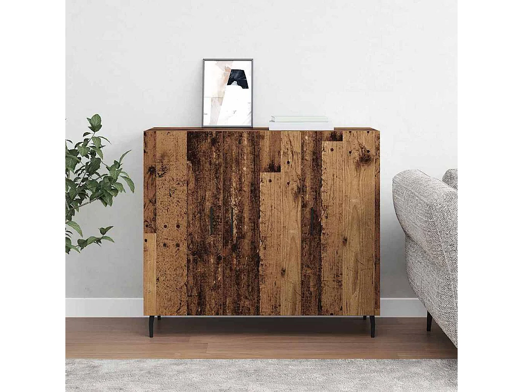 Buffet Marron 90 x 34 x 80 cm Bois d'ingénierie