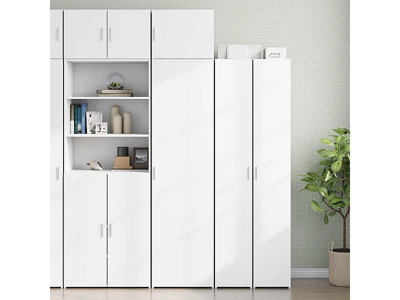 Armoire de rangement mince blanc 50x42,5x225 cm