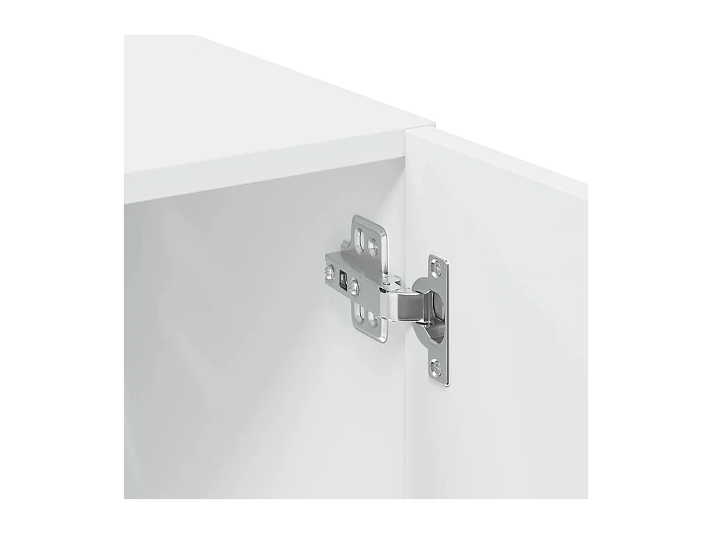 Slanke witte opbergkast 50x42,5x225 cm