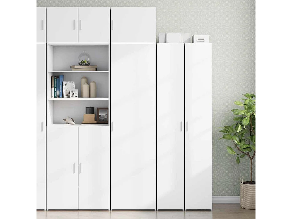 Armoire de rangement mince blanc 50x42,5x225 cm