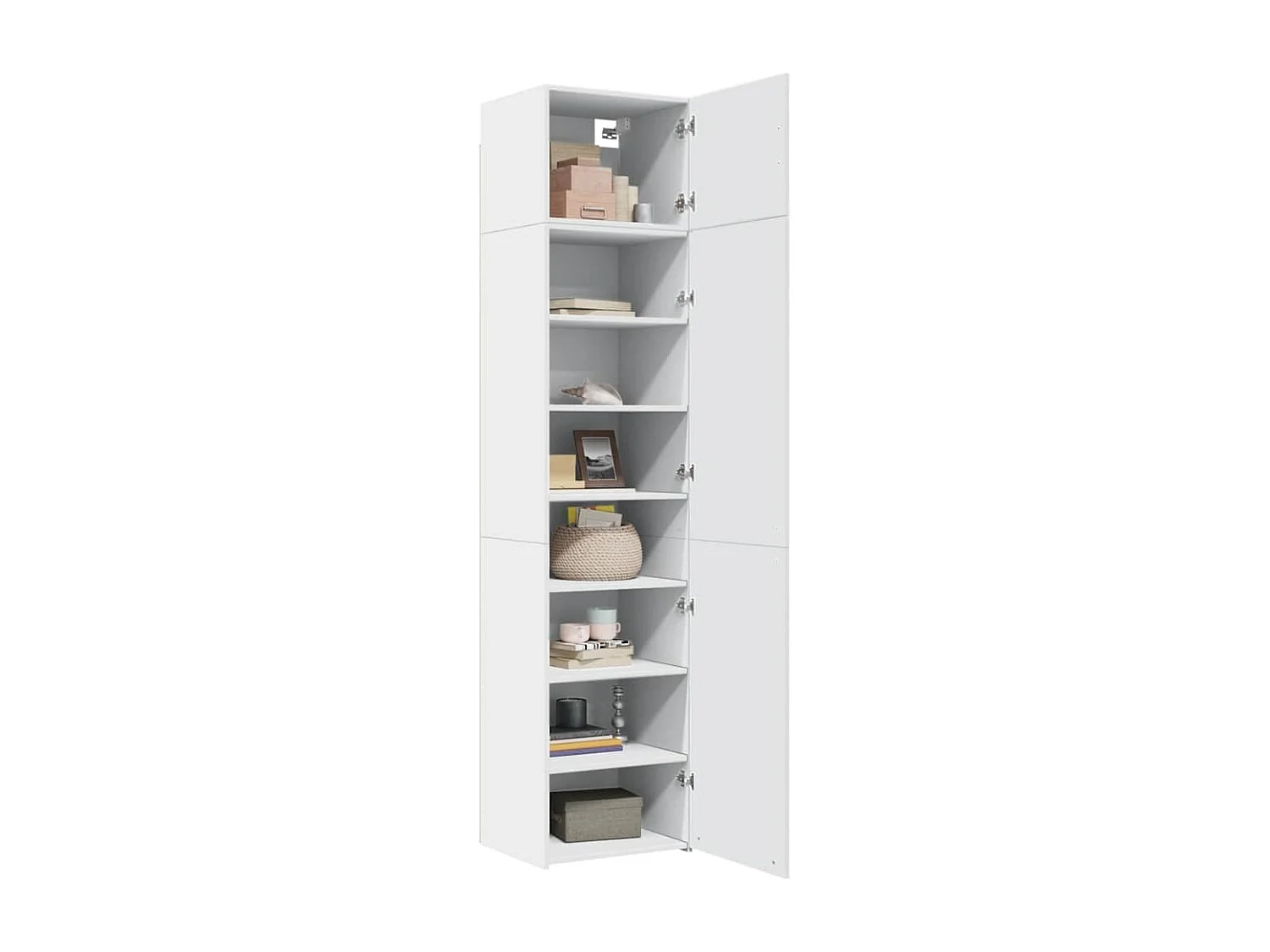 Armoire de rangement mince blanc 50x42,5x225 cm