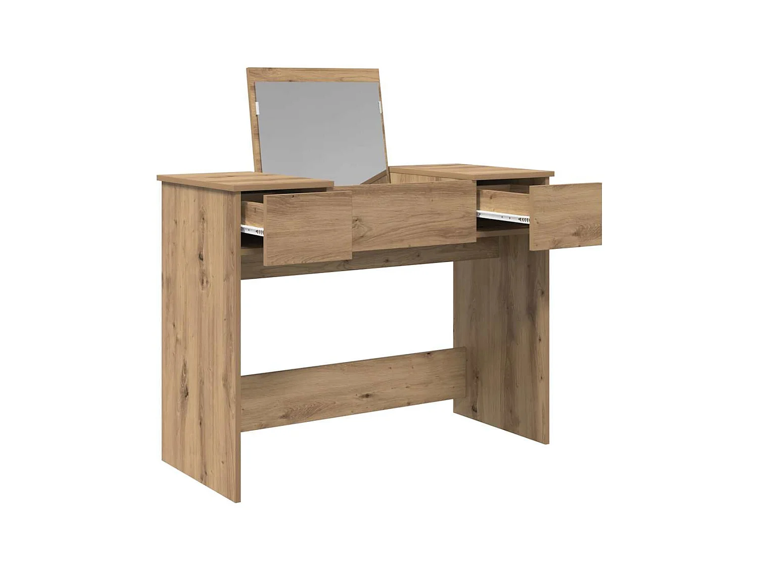 Table de Toilette avec tiroir chêne artisanal 100 x 45 x 76 cm