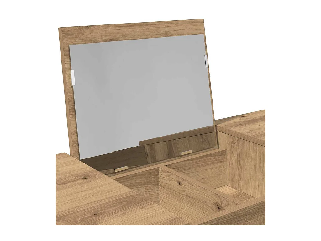 Table de Toilette avec tiroir chêne artisanal 100 x 45 x 76 cm