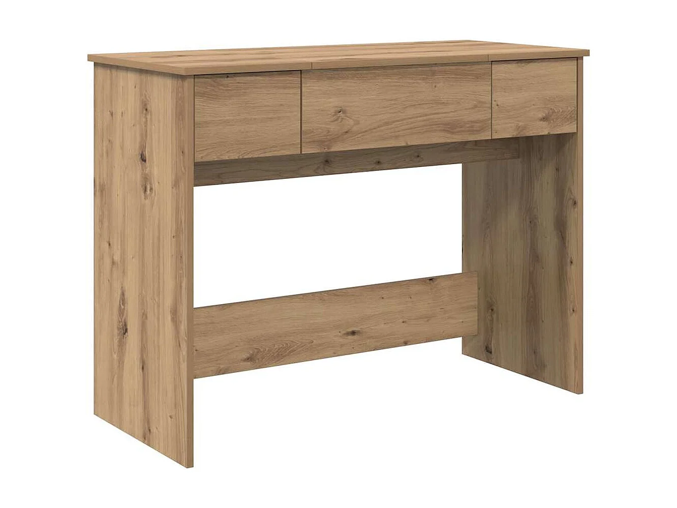 Table de Toilette avec tiroir chêne artisanal 100 x 45 x 76 cm