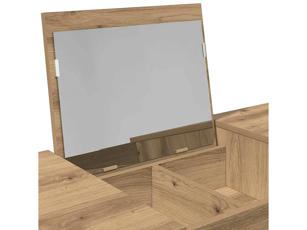 Table de Toilette avec tiroir chêne artisanal 100 x 45 x 76 cm