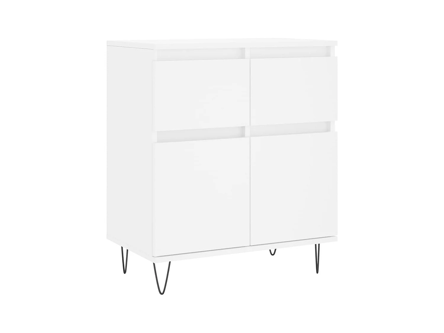 Buffet Blanc 60x35x70 cm Bois d'ingénierie