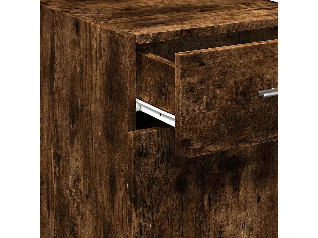Buffet chêne fumé 40x42,5x93 cm bois d'ingénierie