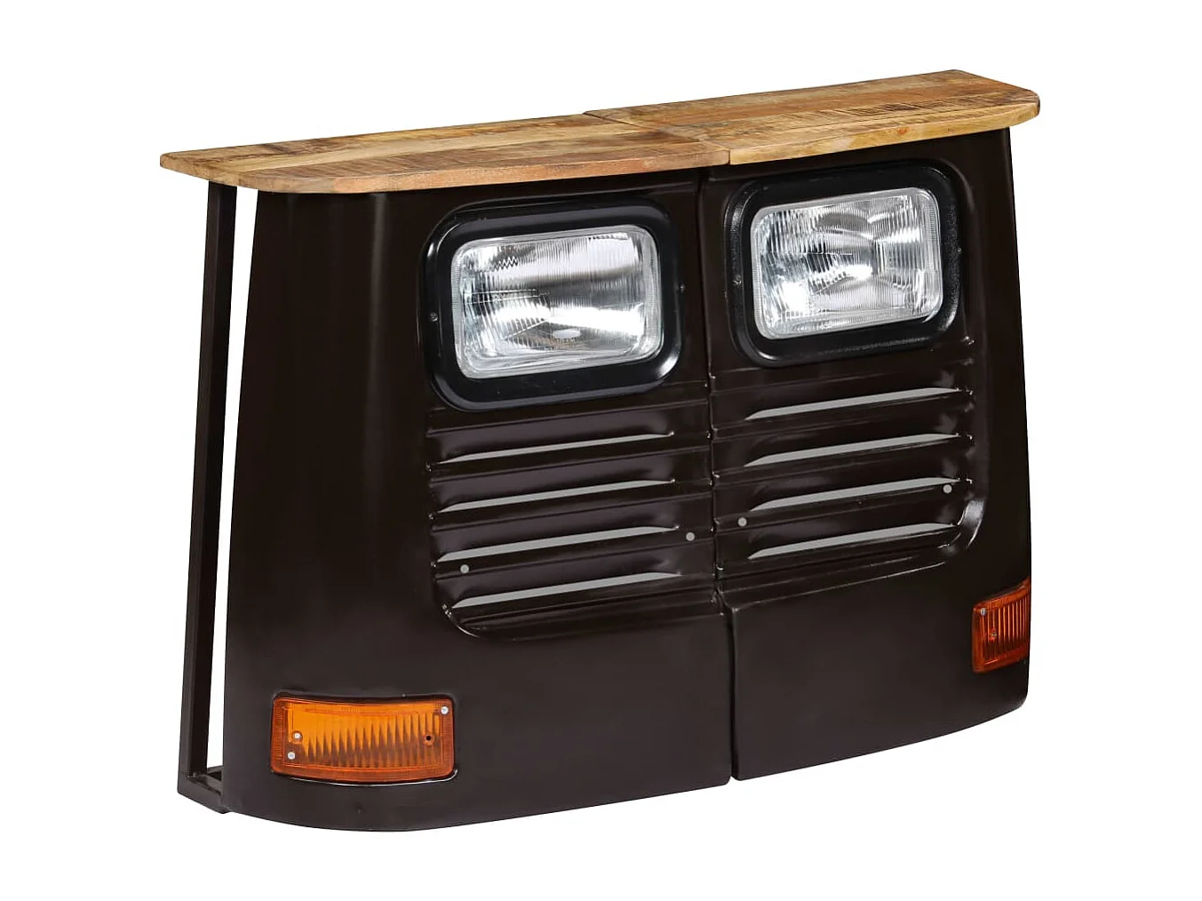 Credenza a forma di camion Legno massello di mango Grigio scuro
