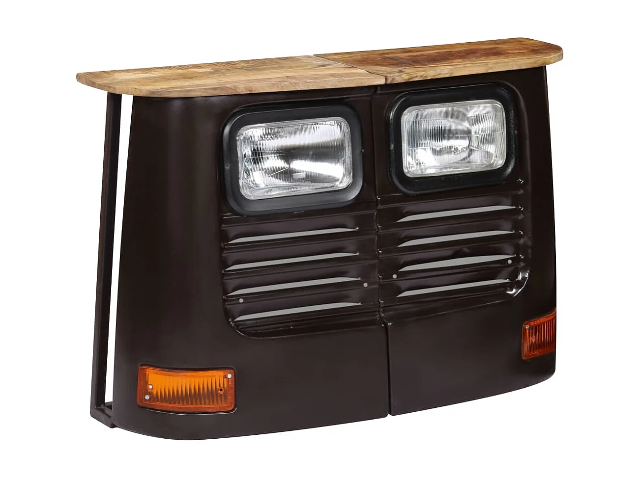 Credenza a forma di camion Legno massello di mango Grigio scuro